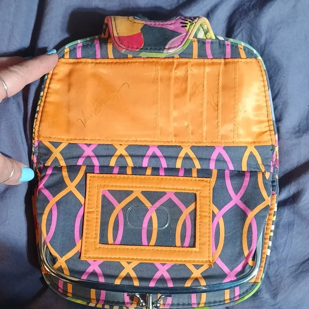 Vera Bradley Floral Patterned Backpack and Wallet Set. - Picture 9 of 9